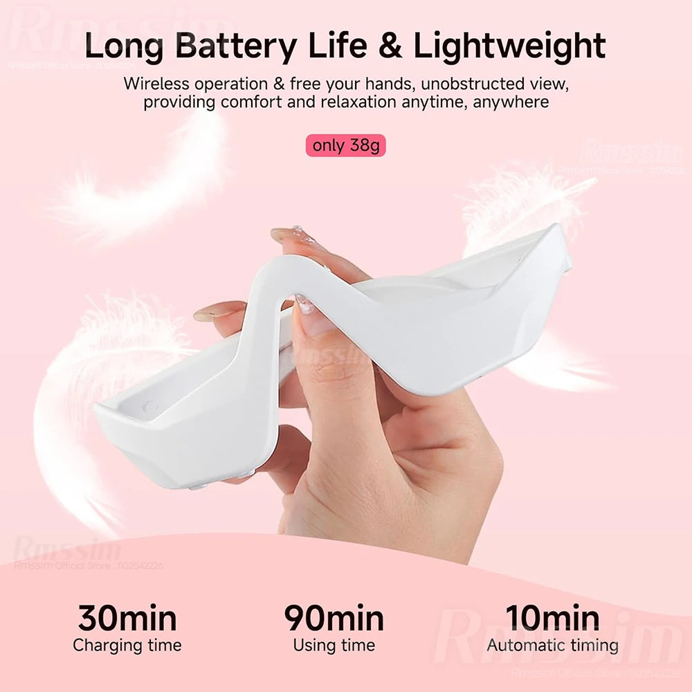 Eye Massager 3D Red Light EMS Eyes Relax Massager Fatigue Relief Lighten Dark Circles Smooth Eye Fine Line Beauty Eye Caredevice